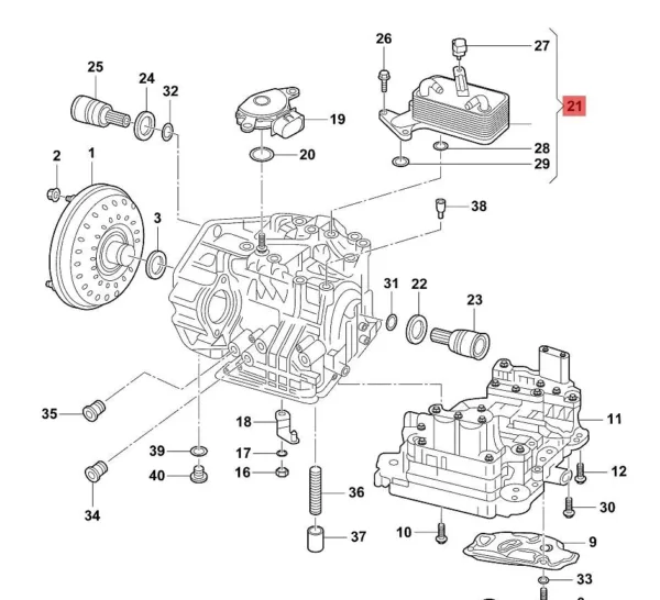 Ceeinex 3C0317037A Transmission Cooler